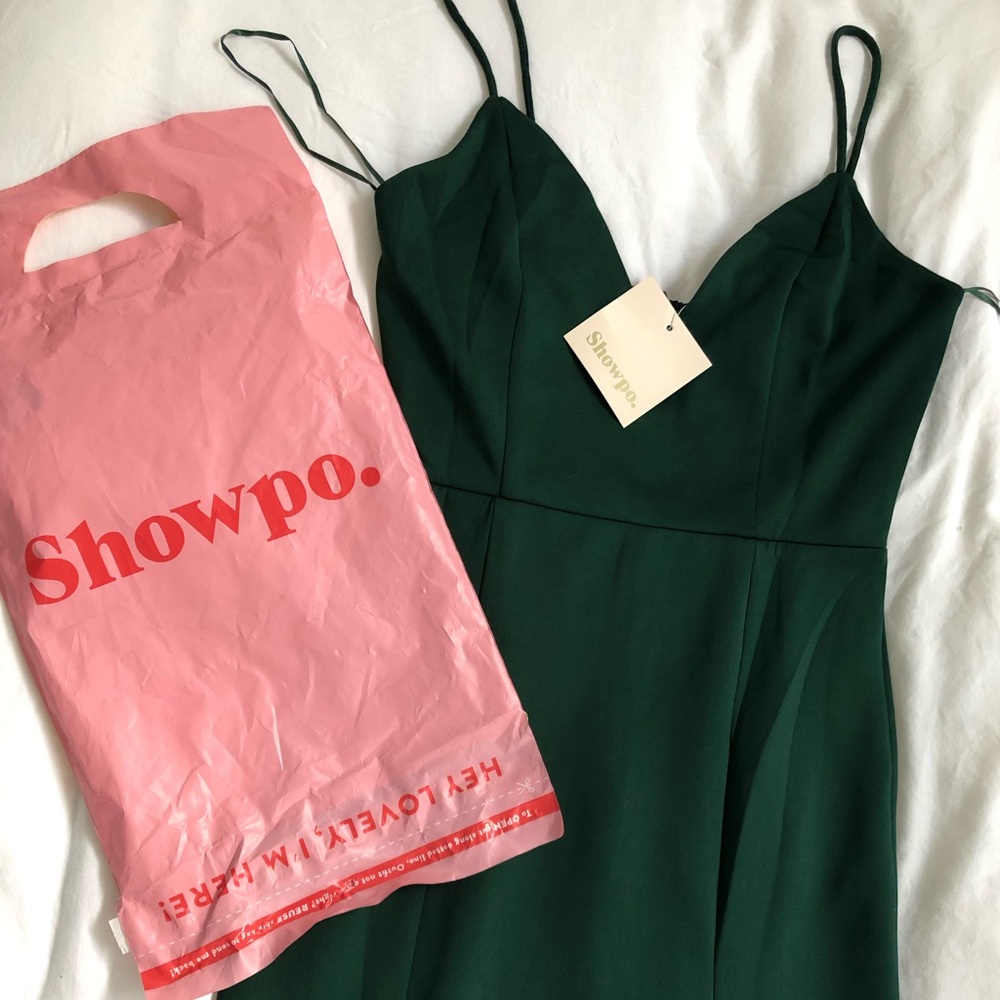 Dare To Dream Maxi Dress In Emerald, Showpo size 6